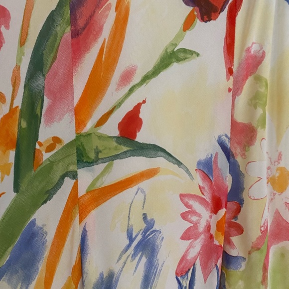 Tessuto Vintage Long V-neck Sleeveless Dress - Picture 7 of 12